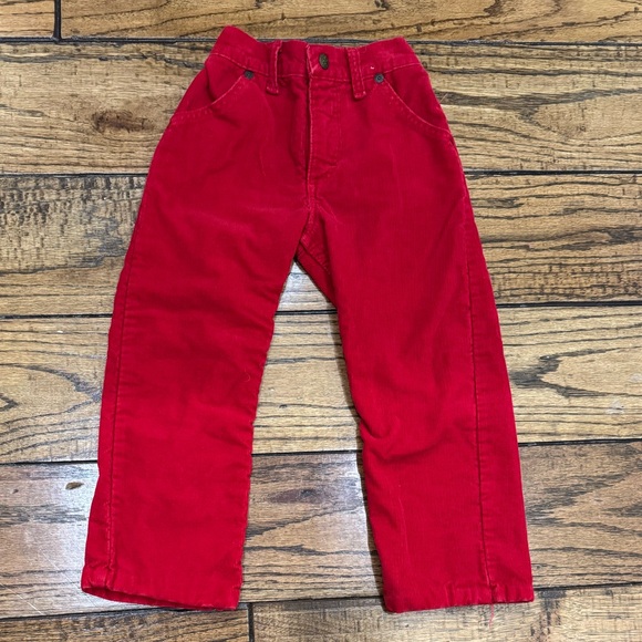 VINTAGE 1980’s OshKosh Red corduroy boys pants Size 6